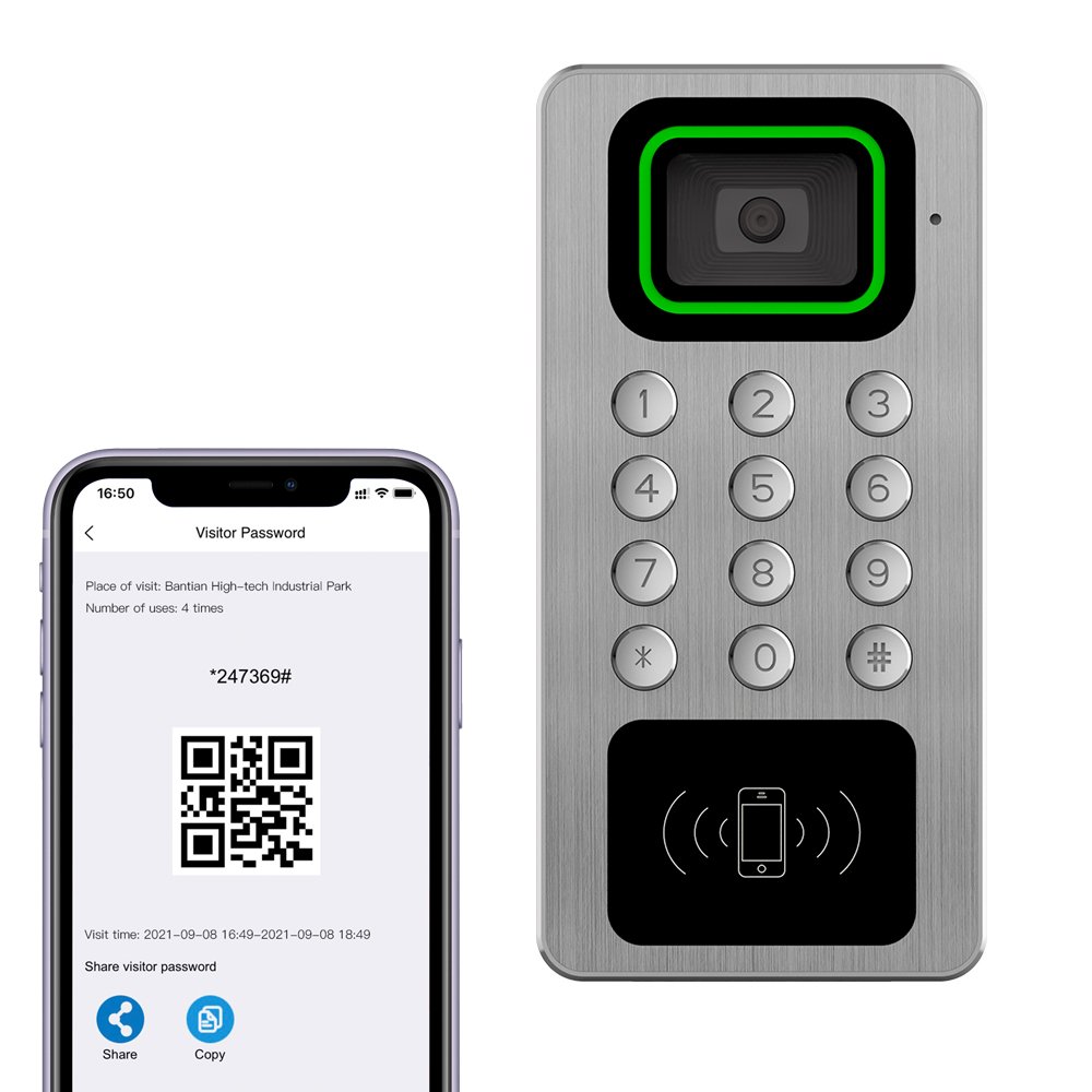 Thinmoo Metal Waterproof smart QR code access control remotely controlled APP access control system with free software program