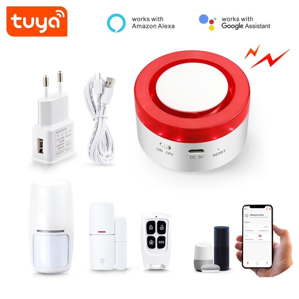 China Wholesale Anti-theft Home Security Alarm System Tuya Smart WiFi Siren Alarm for Home Burglar System PST-H1