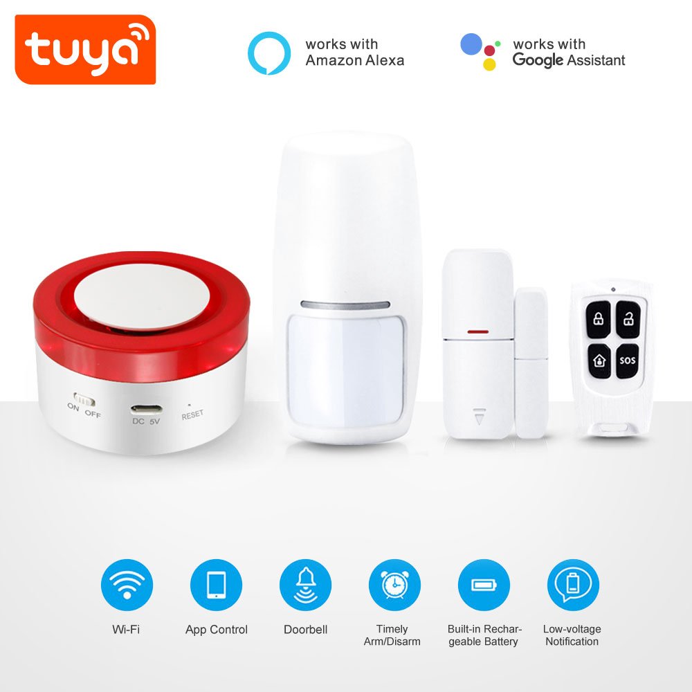 China Wholesale Anti-theft Home Security Alarm System Tuya Smart WiFi Siren Alarm for Home Burglar System PST-H1
