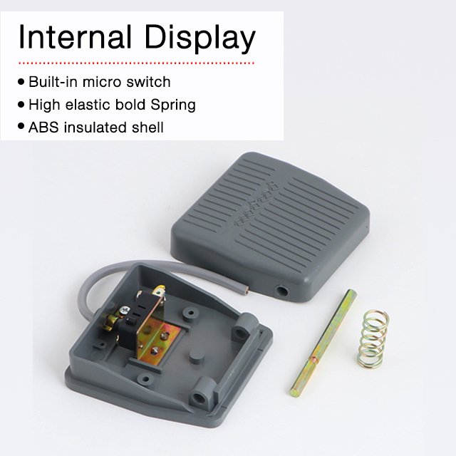 High Quality Plastic Foot Pedal Switch Alarm Emergency Panic Button Alarm Button for Alarm System