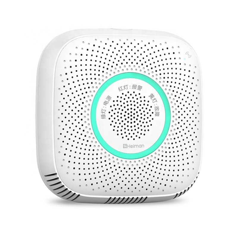 Heiman factory high stability wifi gas sensor battery operated wireless smart gas leak detector alarm