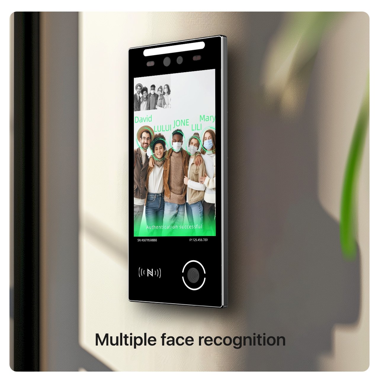 Android11 VF106 Face Recognition Access Control System Scanner IP66 Waterproof And Weatherproof Motion Detection Device
