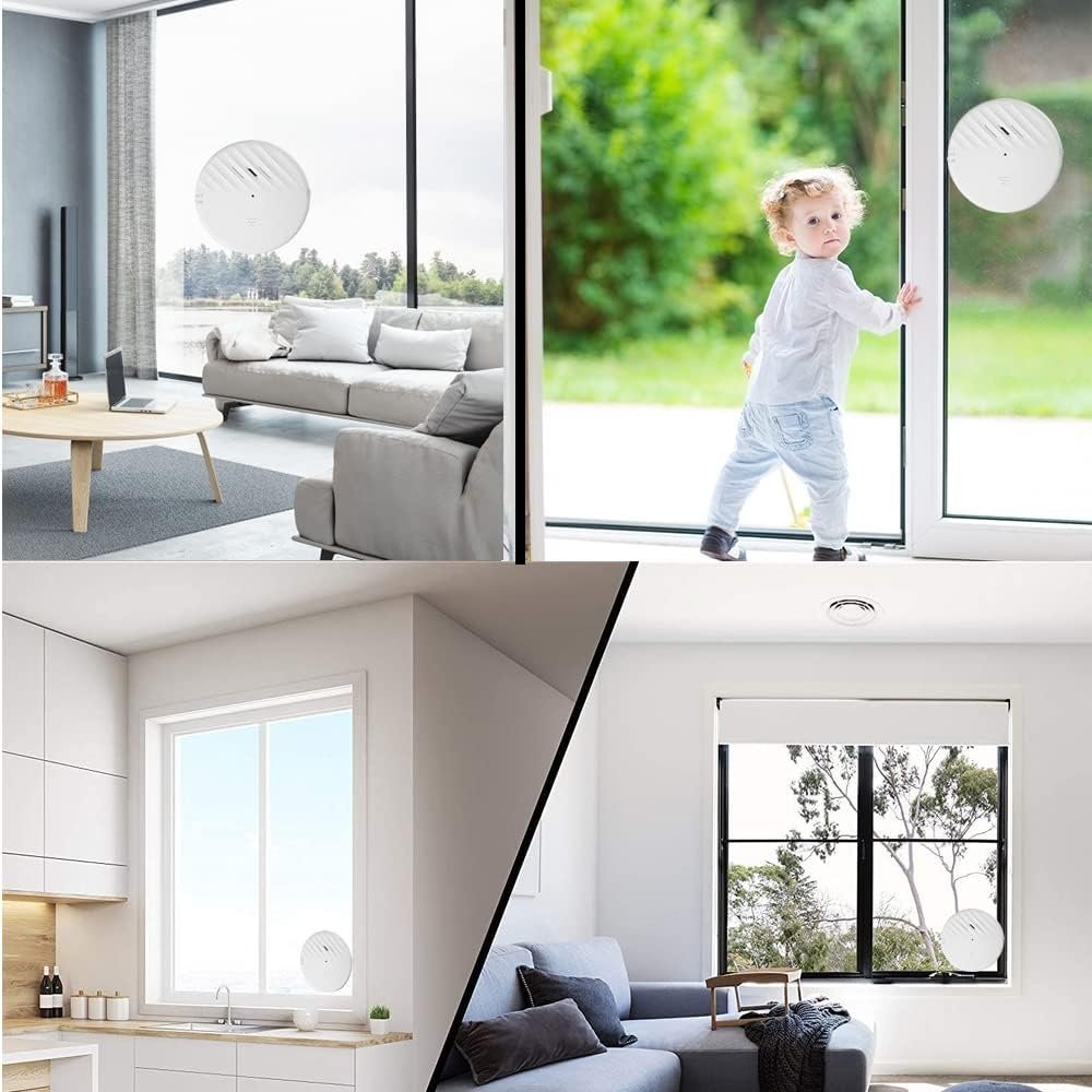 Best-Selling eMylo Wireless Window Vibration Motion Sensor Innovative Alarm System with Vibrating Alert Feature