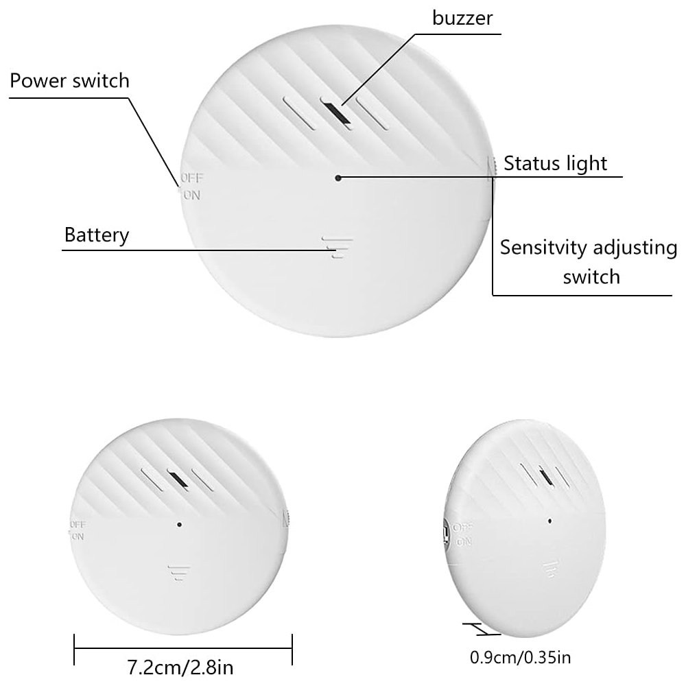 Best-Selling eMylo Wireless Window Vibration Motion Sensor Innovative Alarm System with Vibrating Alert Feature