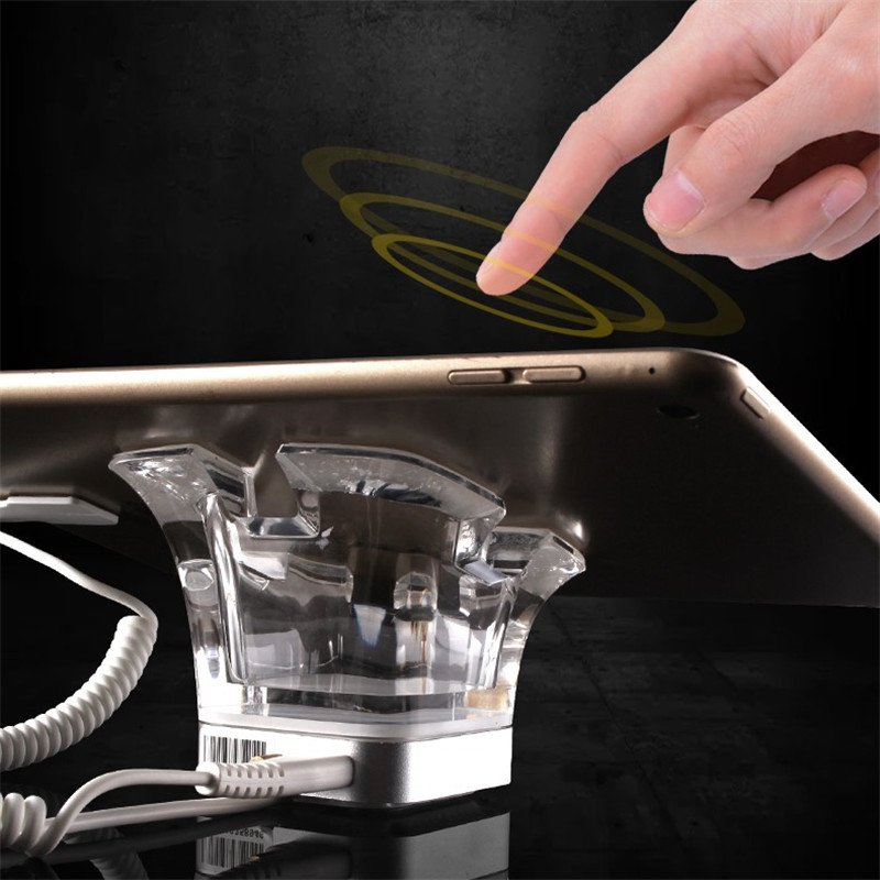 IR Universal Tablet Security Display Stand Acrylic Tablet Anti Theft Holder ipad alarm System Charging For Retail Store