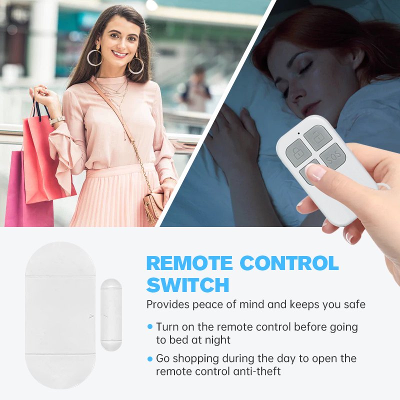 Wireless Door Magnet Sensor Anti-theft Window Shop Door Magnetic Door Alarm