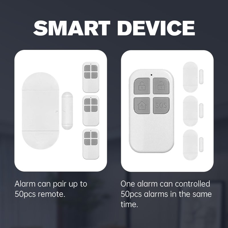 Wireless Door Magnet Sensor Anti-theft Window Shop Door Magnetic Door Alarm