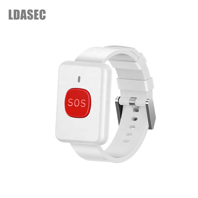 Wireless 433MHz SOS Push Button RF Wristband Emergency Panic Call Buttons with Alarm Systems