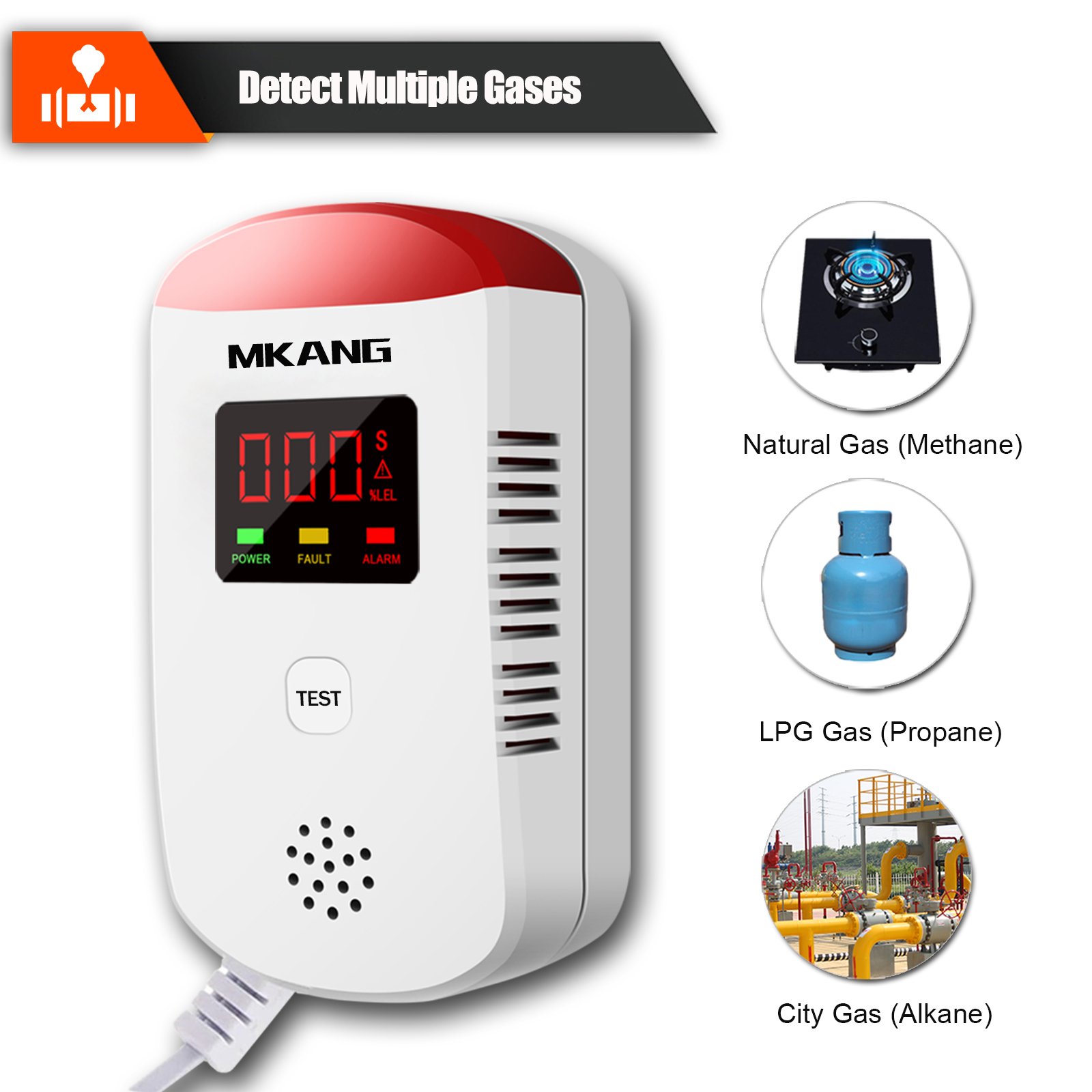 Factory wholesale natural lpg gas leak detector gas leak detector home alarm system