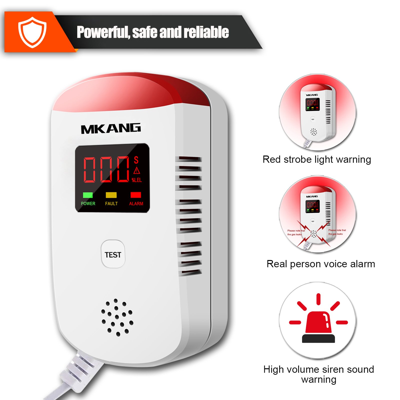 Factory wholesale natural lpg gas leak detector gas leak detector home alarm system