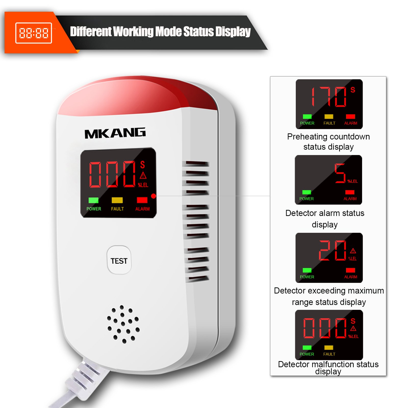 Factory wholesale natural lpg gas leak detector gas leak detector home alarm system