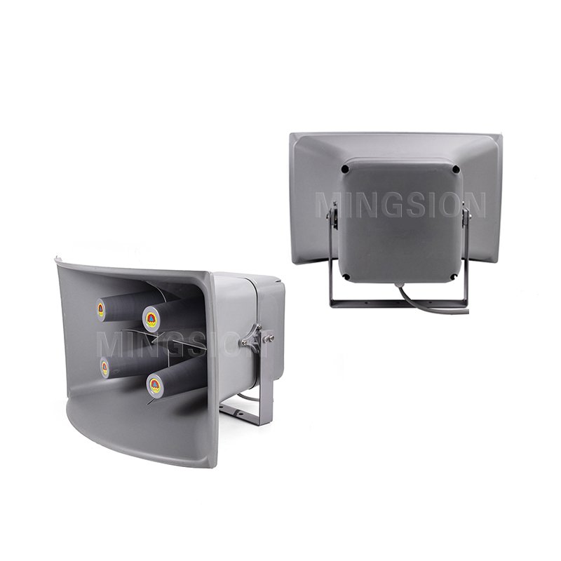 400W Class D Electronic Siren Alarm Speaker Horn Power Amplifier with Battery Or Solar For Warning System Public Address Systems