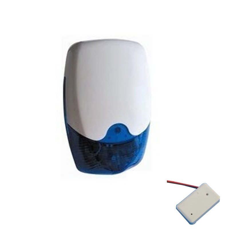 waterproof and UV protection wireless outdoor siren with battery backup for Home Alarm system home security