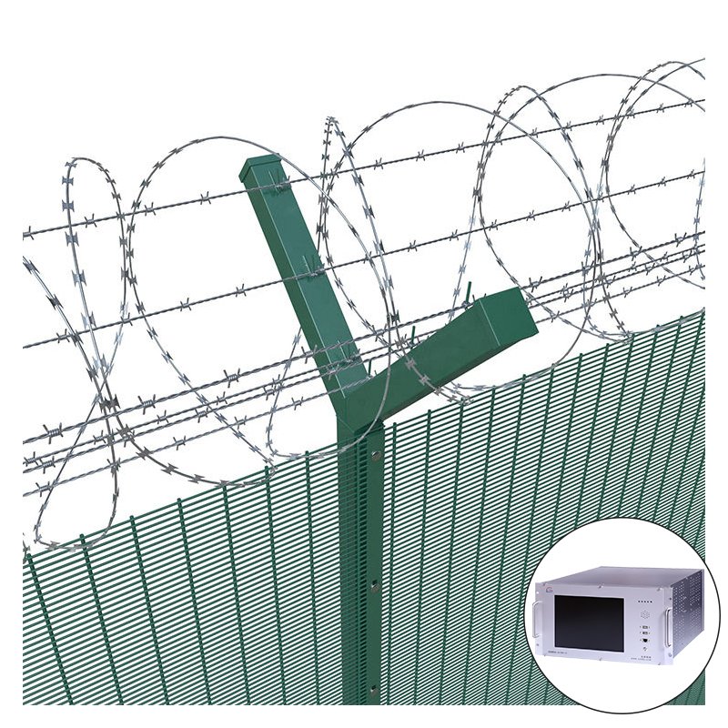 Outdoor Perimeter Intrusion Detection Border Monitoring System Anti Damage Climbing Alarm Security Fence with Detector