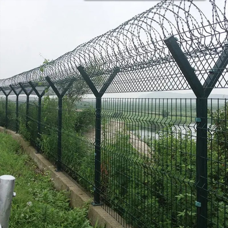 Outdoor Perimeter Intrusion Detection Border Monitoring System Anti Damage Climbing Alarm Security Fence with Detector