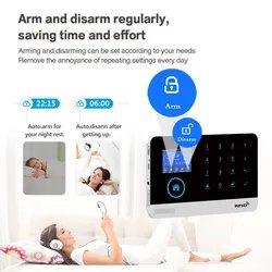 2023 New Arriving 24 hours smart home alarm system control panel for home security work together with Smart Life app