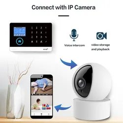 2023 New Arriving 24 hours smart home alarm system control panel for home security work together with Smart Life app