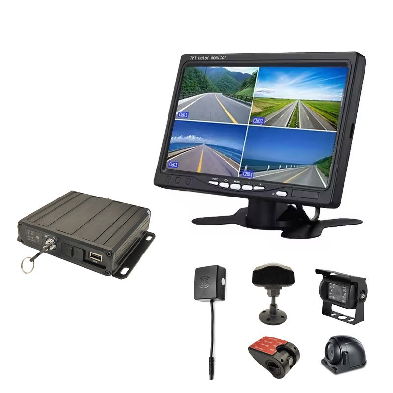 AI 4-CH AHD MDVR System with ADAS Camera Driver Monitoring and BSD with 4G SIM