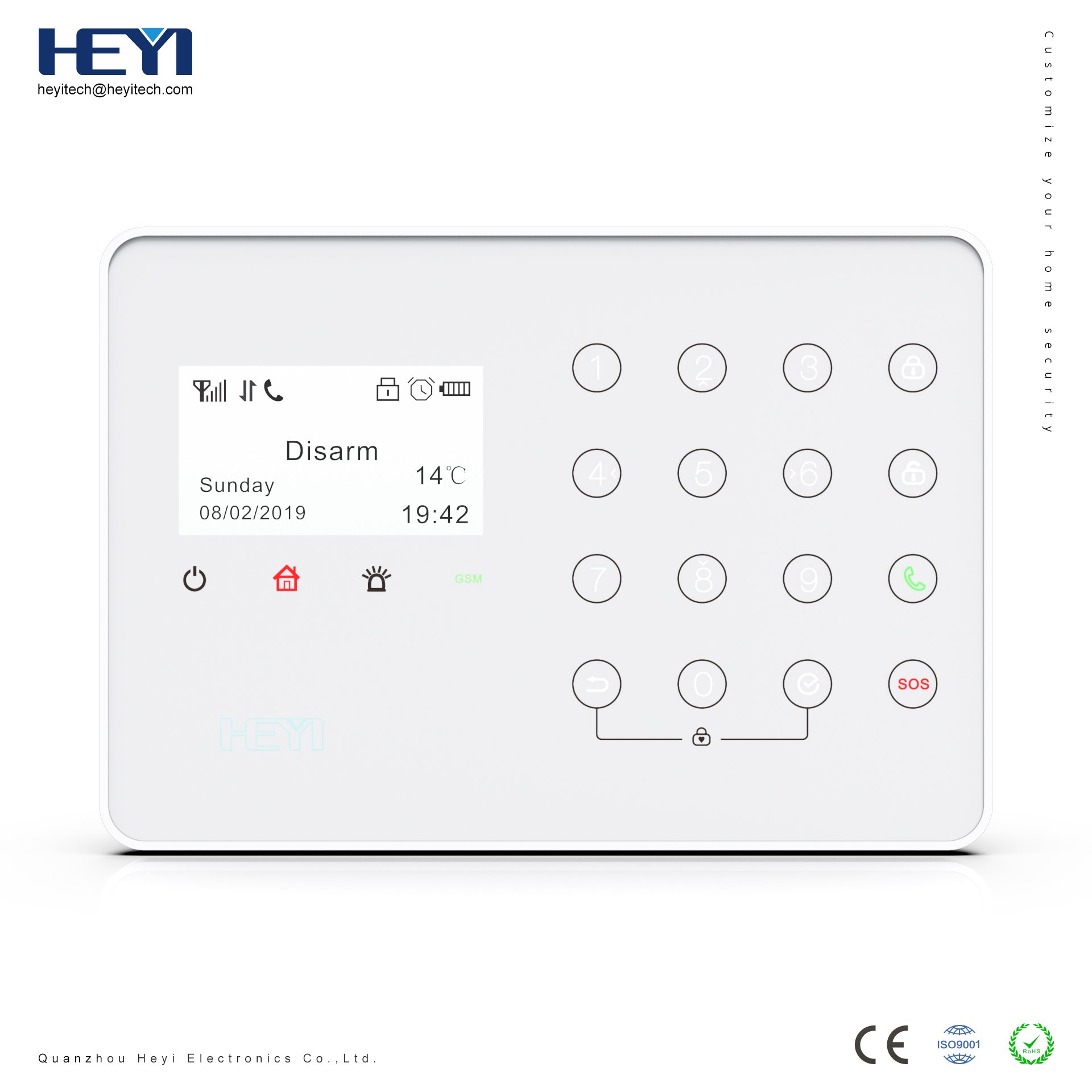 Popular GSM Wireless Wired APP Control Alarm Panel with CID SIA Auto Dial for Office Store Smart Home Anti-theft Security System