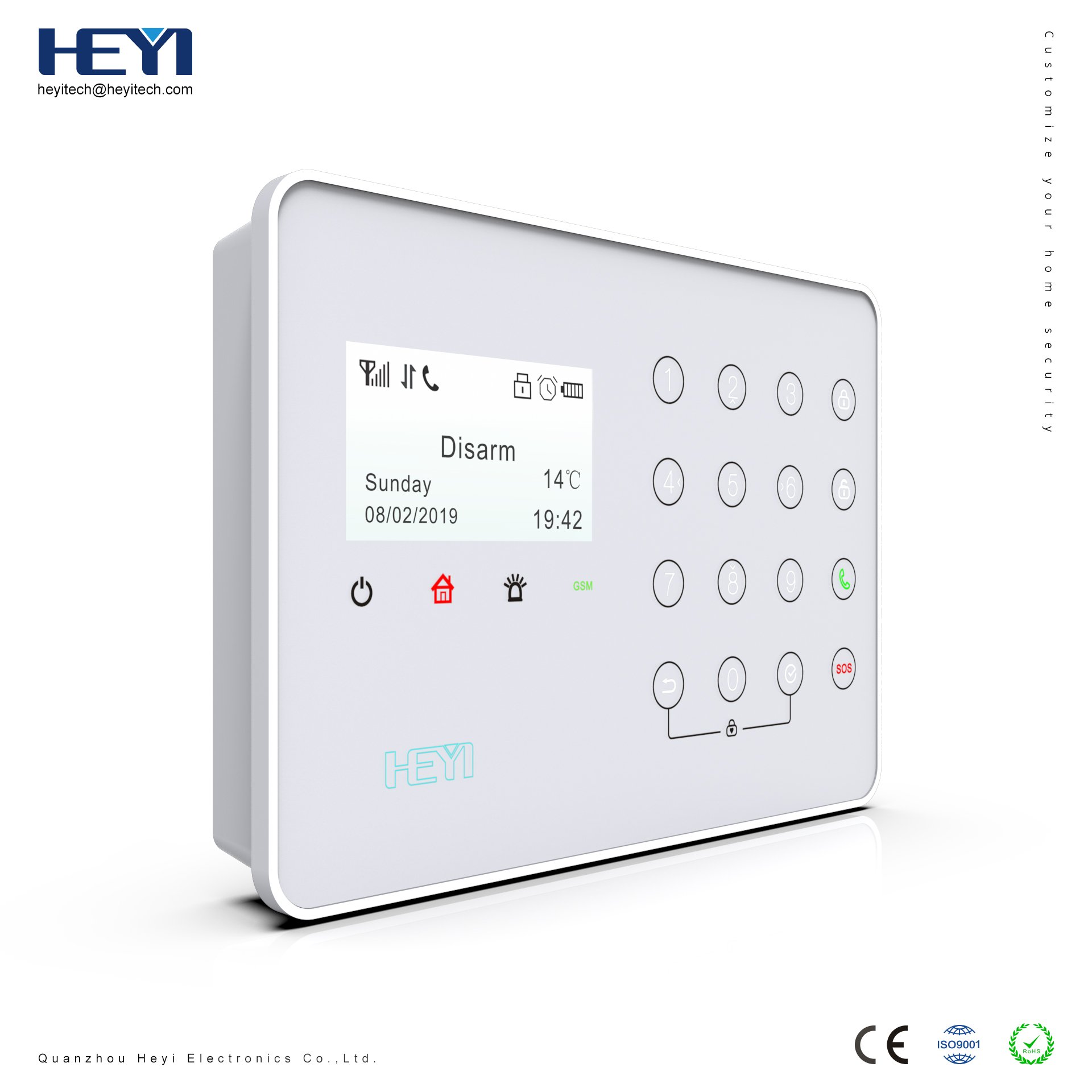 Popular GSM Wireless Wired APP Control Alarm Panel with CID SIA Auto Dial for Office Store Smart Home Anti-theft Security System