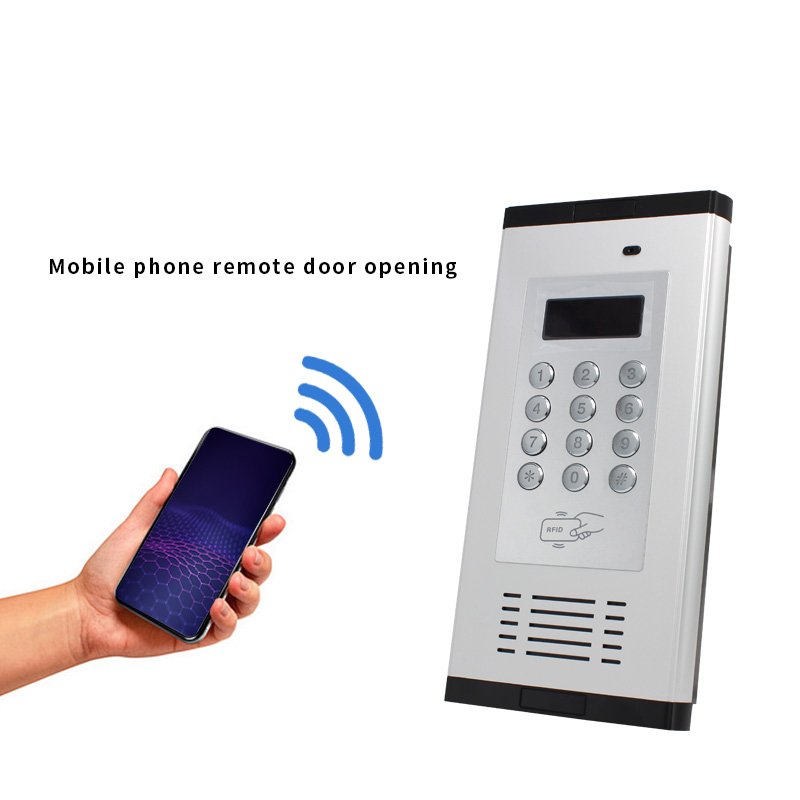 Smart Phone RFID Card GSM K6 Wireless 2G 3G 4G Apartment Intercom Access Control System