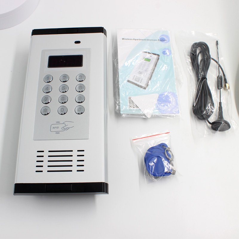 Smart Phone RFID Card GSM K6 Wireless 2G 3G 4G Apartment Intercom Access Control System