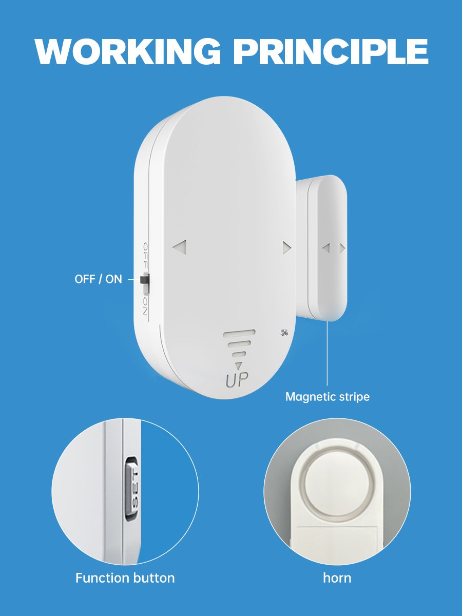 Anti Theft Entry Siren Window And Door Magnetic Alarm Universal Wireless Home Security Alarm Systems For Homes