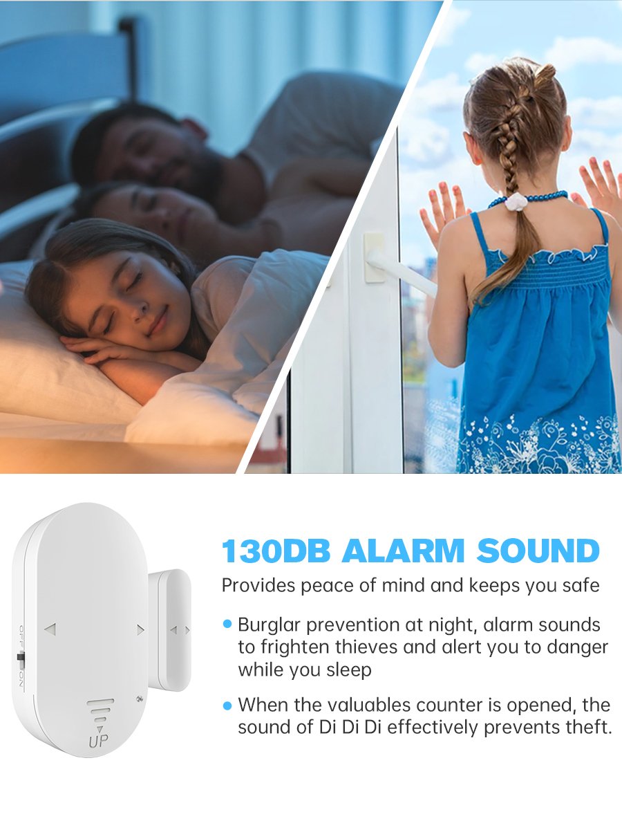 Anti Theft Entry Siren Window And Door Magnetic Alarm Universal Wireless Home Security Alarm Systems For Homes