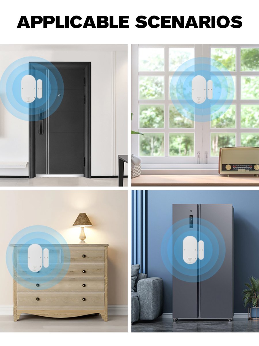 Anti Theft Entry Siren Window And Door Magnetic Alarm Universal Wireless Home Security Alarm Systems For Homes