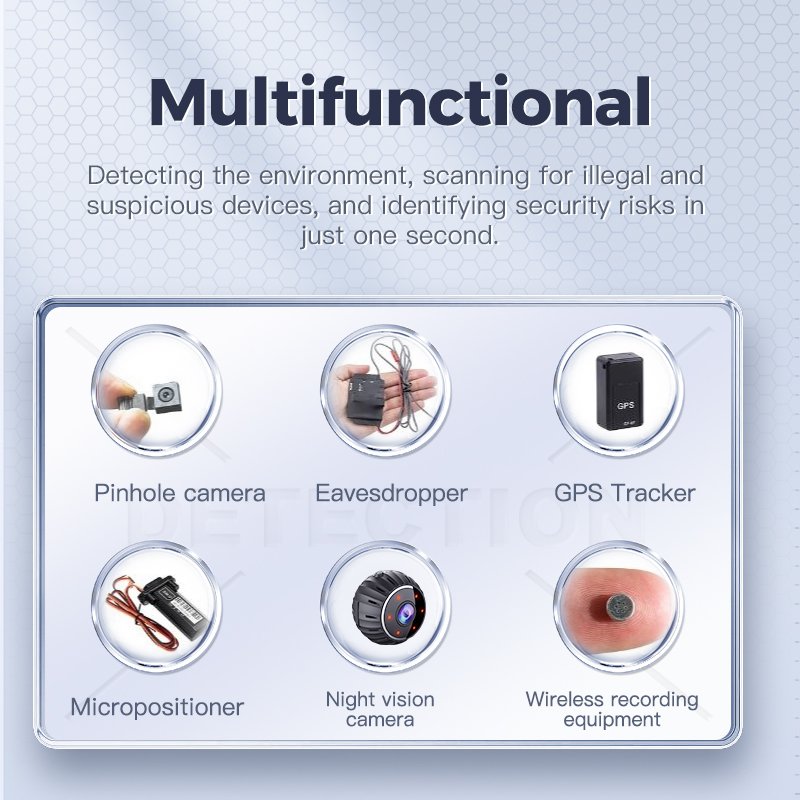 T01 Mini Smart Detector High Sensitivity Personal Indoor Security System Detects Different Signals Personal Alarm System