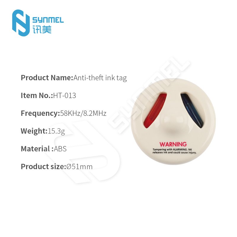 Synmel EAS AM System Security Alarm Ink Tag 58khz 8.2mhz for Garment Store Anti shoplifting