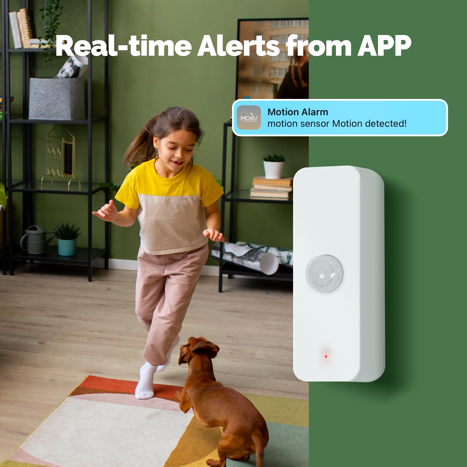 MOES TUYA Wifi PIR Human Motion Sensor Detector Infrared Wireless Remote Control for Alarm Security System