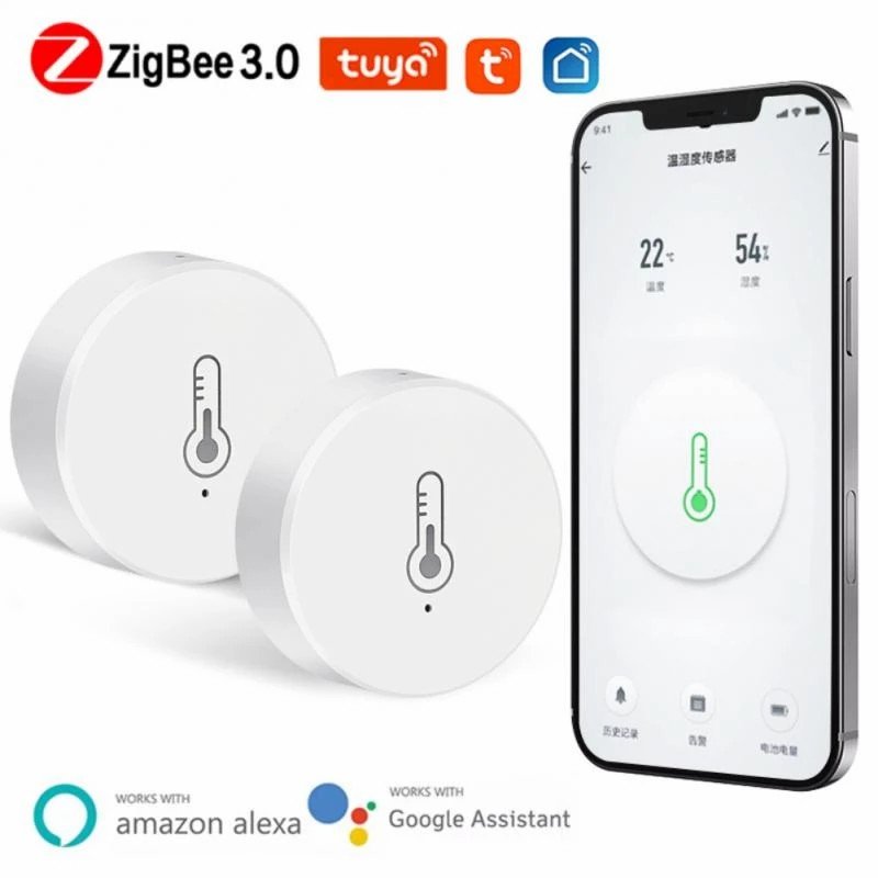 smart life Temperature Humidity Sensor Alarm System Device Intelligent Home Temperature Detector Security