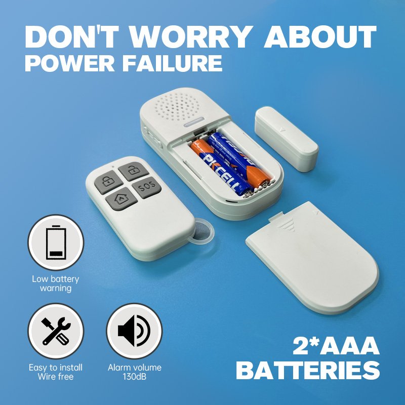 Door Siren Anti Theft Entry Alarm Wireless House Security System Remote Controls Door Window Alarm With Light