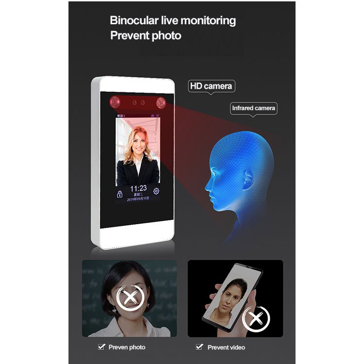 Access Security Camera Face Recognition Cloud Software Door Access Control System Time Attendance Machine