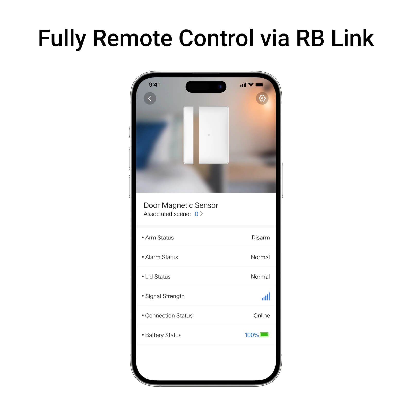 Roombanker Magntic Door Alarm Sensor for Wireless Security Systems Door and Windows alarm with Free App