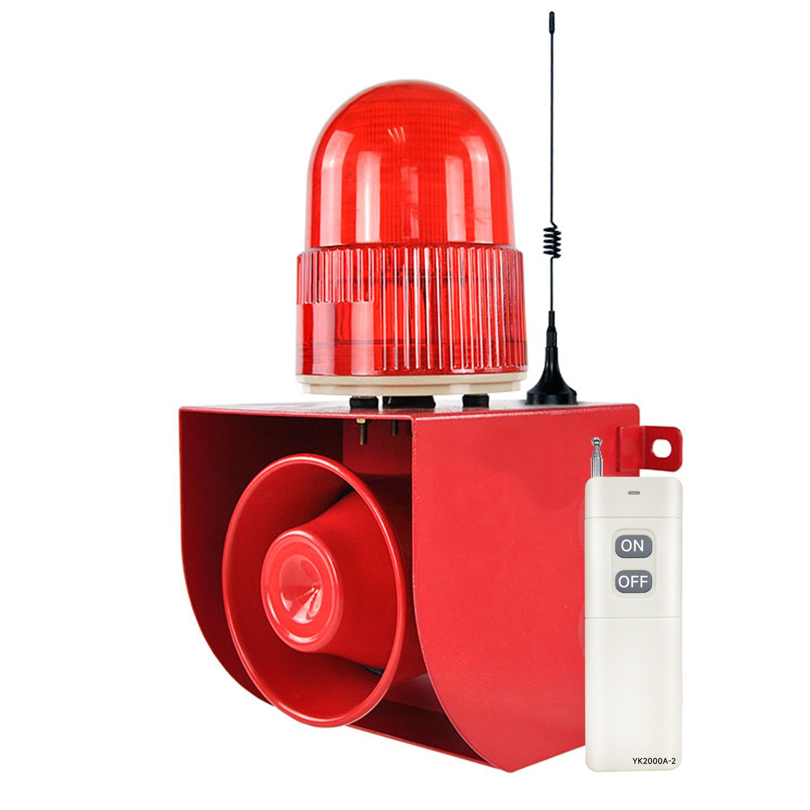 YAL-01Y-2000 Outdoor wireless security alarm systems 120dB industrial Waterproof LED strobe 2000m remote burglar siren alarm