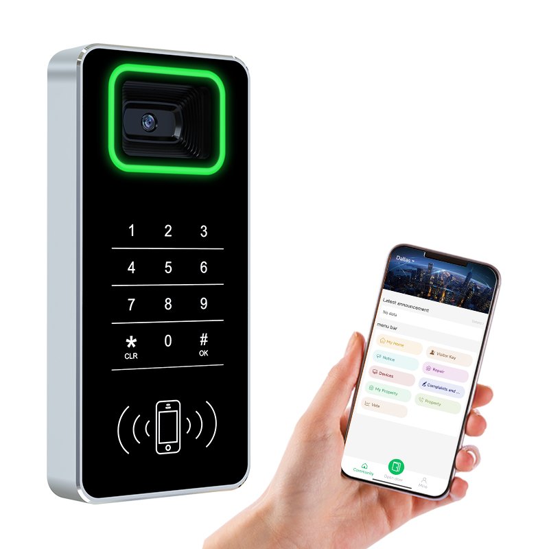 QR Code Access Control with POE remotely controlled APP access control system with free software program
