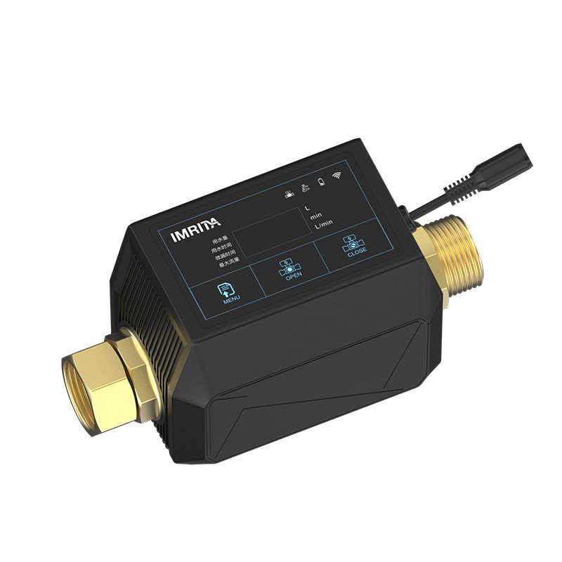 Multi-function Wifi App Water Leak Detector Sensor Alarm Smart Water Monitor with Auto shut off valve Water Leakage Detection