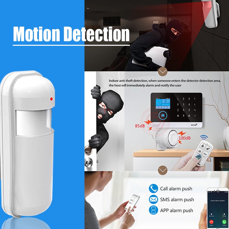 433MHz Infrared Detector Indoor PIR Motion Sensor Wireless eV1527 For Home RF Sensor For Smart Life Security Alarm System