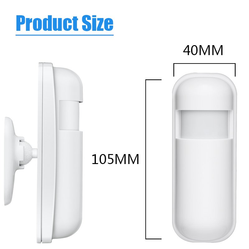 433MHz Infrared Detector Indoor PIR Motion Sensor Wireless eV1527 For Home RF Sensor For Smart Life Security Alarm System
