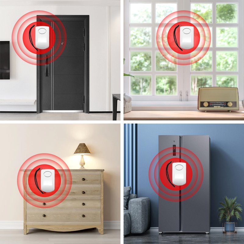 130Db Loudest Siren Anti Theft Alarms Wireless Hotel Home Security Door Vibration Sensor Alarm System