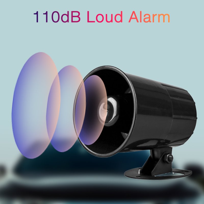 Burglar Security Wired Siren Electronic Alarm Siren Horn High Sound 1 tone 6 tone Indoor Siren Alarm for Home Security System