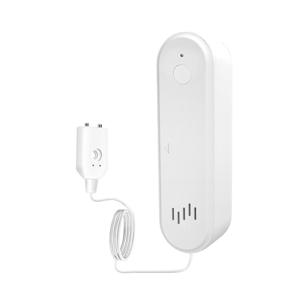 Tuya WiFi Smart Water Leak Sensor Water Overflow Level Detector Security Sound Alarm System Flood Leakage Sensor Remote Monitor