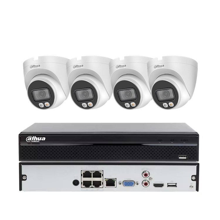 Original Dahua 4ch 8ch 8POE 16 Channel NVR 4MP 8MP 4K HD Built-in Mic CCTV Dome IP Security Camera System