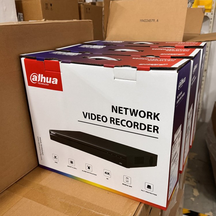 Original Dahua 4ch 8ch 8POE 16 Channel NVR 4MP 8MP 4K HD Built-in Mic CCTV Dome IP Security Camera System