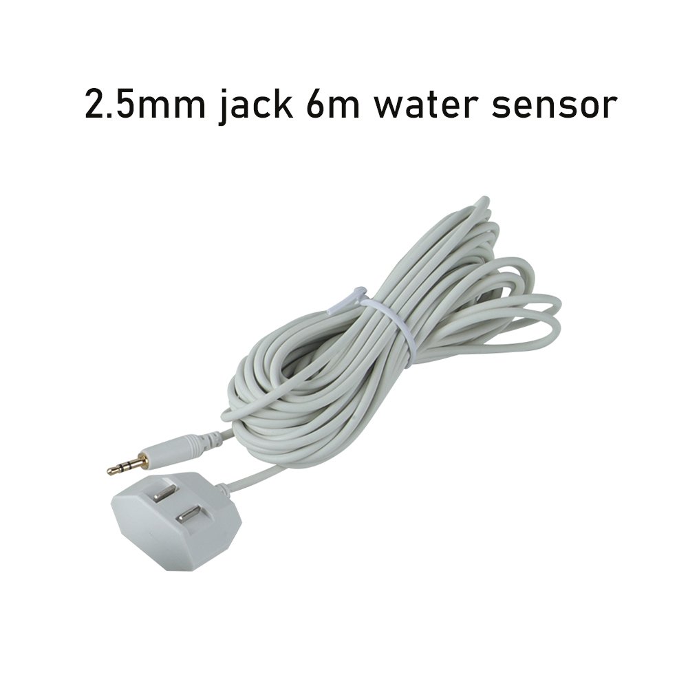 DN20 (3/4 inch) electric water valves WLD-808 water leak alarm sensor and 3pc 6-meter leakage sensor for security protection