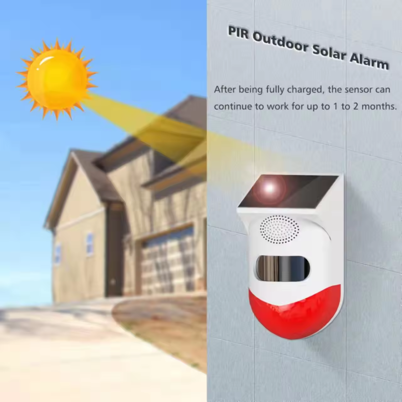 Hot Selling New Technique Smart Home Drop Shipping Solar Self Defense System Alarm