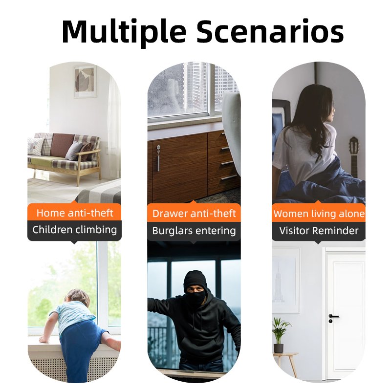 High Quality 120db Door and Window Alarm Door Sensor System Door Window Alarm