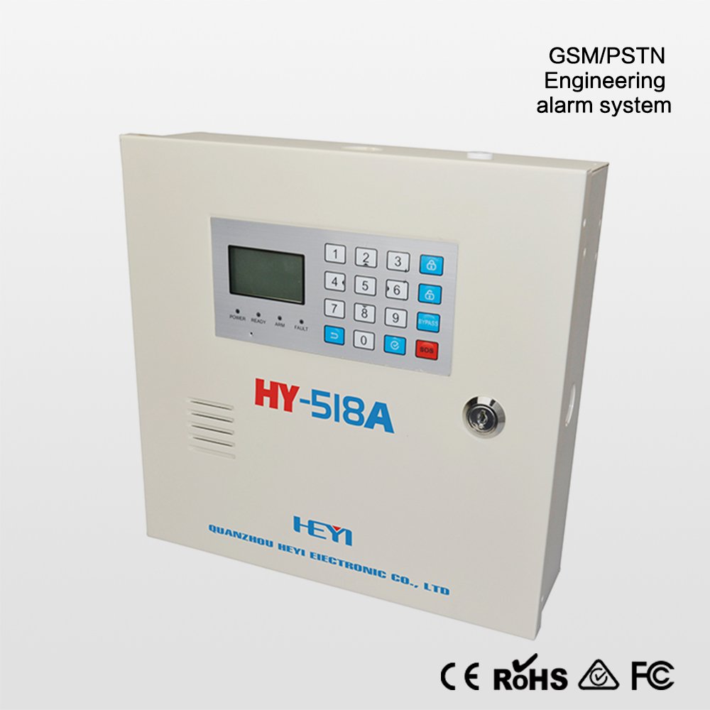 Power Saving Touch Panel Wireless Wired GSM and PSTN Smart Burglar Alarm System LCD and Keypad Intruder Alarm system